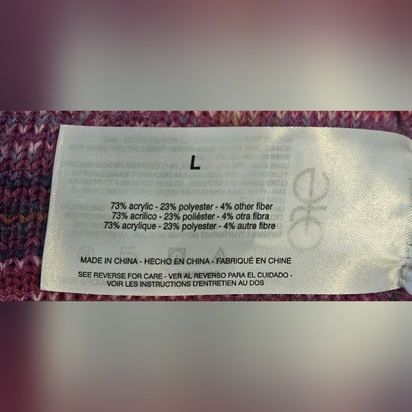 Circus NY Cardigan Sweater Button Long Sleeve Variable Colors Size L - Picture 7 of 9